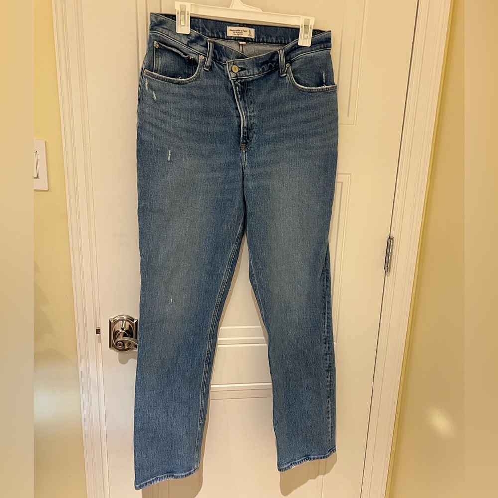 Abercrombie & Fitch Light Blue Straight Leg Jeans